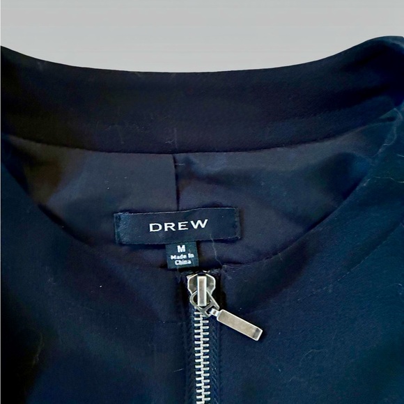 NWOT DREW Midnight Black Zip-Up Cape - Picture 2 of 5